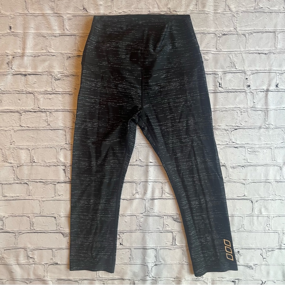 Lorna Jane Legging Womens Space Dye Medium Cropped Running Athletic EUC Work Out - Picture 5 of 14